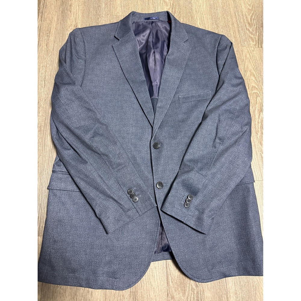 Johnston & Murphy XC4 Extreme Comfort Blue Crosshatch Blazer Sport Coat Mens